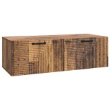 vidaXL Oglindă TV montată pe perete Lemn vechi 98 x 41 x 30 cm 898703