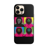Husa compatibila cu Apple iPhone 13 Pro Max model Squid game master, Silicon, TPU, Viceversa, Transparent, Carcasa
