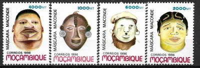 B0351 - Mozambic 1996 - Masti 4v.neuzat,perfecta stare foto