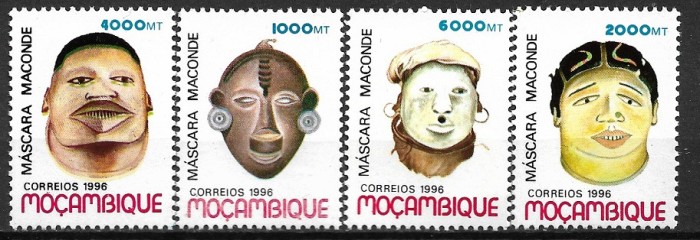 B0351 - Mozambic 1996 - Masti 4v.neuzat,perfecta stare