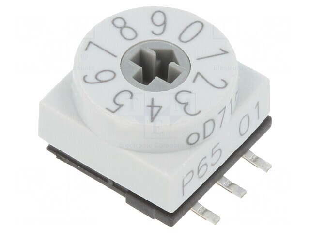 &Icirc;ntrerupător codificare DEC/BCD 10 Poz SMD 80m&Omega;