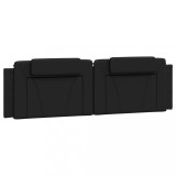 Cumpara ieftin Perna pentru tablie pat, Viana, negru, 180 cm, piele artificiala