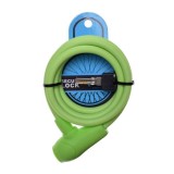 Antifurt cu cheie 10mm x 1500mm, protectie din silicon, culoare verde Cod:AWR0015G