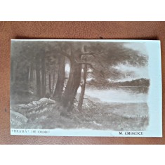Carte postala ilustrata, Freamat de Codru/Eminescu, 1924