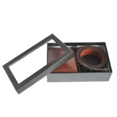 Set cadou pentru barbati cu portofel si curea maro
