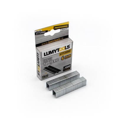 Capse tapiterie, 6 mm, Lumytools LT72060, set 1000 bucati foto