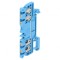 Conector Șine 1.5mm&sup2; 4 Borne Albastru Wemid