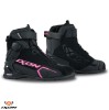 Ghete pentru scuter - motocicleta Roadster femei All Season Ixon model Bull 2 WP LS culoare: negru/fuchsia (roz) (100% waterproof) 36