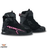 Cumpara ieftin Ghete pentru scuter - motocicleta Roadster femei All Season Ixon model Bull 2 WP LS culoare: negru/fuchsia (roz) (100% waterproof) 37