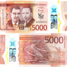 Jamaica 5 000 5000 Dolari 2022 P-101 Comemorativa UNC