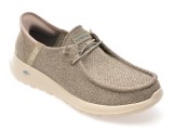 Cumpara ieftin Mocasini SKECHERS gri, GO WALK MAX, din material textil