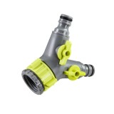 Adaptor robinet cu 2 cai Gardex Luxe GX pentru furtun gradina