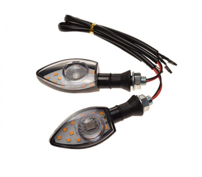 Set 2 semnalizari moto, atv, scutere 12v, LED AM1473 Cod Produs: MX_NEW AM1473