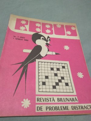 REVISTA REBUS NR.7/1 APRILIE 1980 foto