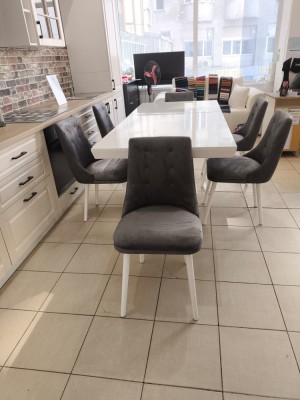 SET JASMIN 5 MASA+6 SCAUNE PERSONALIZABIL PE CULORI foto