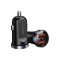 Incarcator auto, dual USB, fast charge, 30 W, QC 3.0, negru