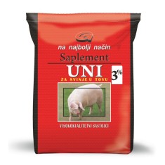 Premix vitaminico-mineral, concentrat pentru porci in faza de crestere si ingrasare-Supliment UNI 3% , sac 3 KG