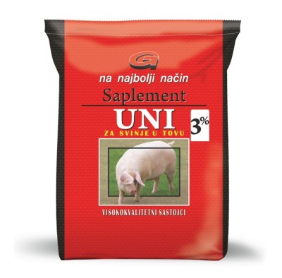 Premix vitaminico-mineral, concentrat pentru porci in faza de crestere si ingrasare-Supliment UNI 3% , sac 3 KG foto