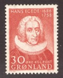 Groenlanda 1958 - Misionarul Hans Egede, personalități, neuzat