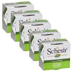 Schesir dog pui in gelatina 5 x 150 g foto
