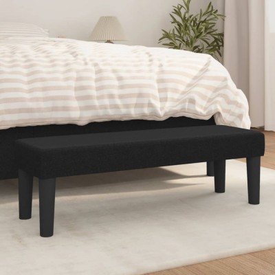 vidaXL Bancă, negru, 100x30x30 cm, textil 346646 foto