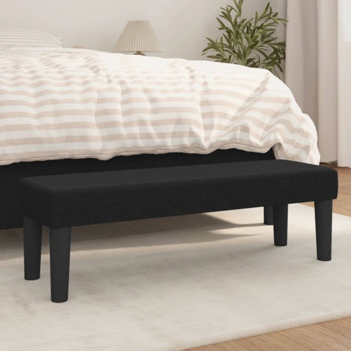 vidaXL Bancă, negru, 100x30x30 cm, textil 346646
