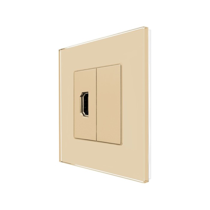 Priza HDMI cu Rama din Sticla LUXION SmartElectro IntelligentHouse