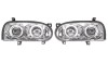 Set faruri VW Golf 3 (1h), 08.1991-04.1999, partea Stanga+Dreapta, Tuning, Fata, Lampa de parcare pe fibra optica; tip bec H1+H1; manual/electric; tr