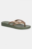Ipanema papuci COMFY FEM femei, culoarea verde, cu toc plat, 83519-BE880