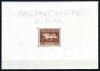 Germania Reich 1936, Mi #621 = Bl 4, sport, curse de cai, &quot;Panglica Maro&quot;, MNH, cota 32 &euro;!, Nestampilat