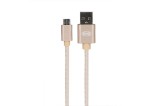 CABLU DE DATE PREMIUM MICRO USB GOLD 1M
