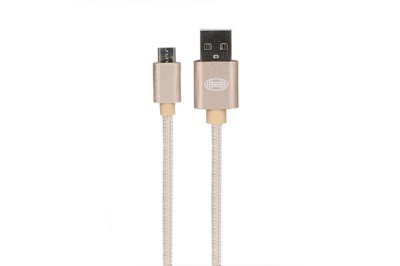 CABLU DE DATE PREMIUM MICRO USB GOLD 1M foto
