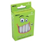 Creta Rotunda ECADA 12 Buc/Set Culoare Alba