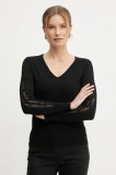 Morgan pulover MIELO femei, culoarea negru, light, MIELO