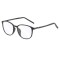 Ochelari rotunzi unisex protectie lumina albastra pentru calculator, bright black, F2822