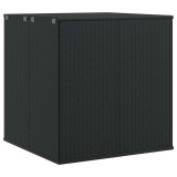 Cumpara ieftin Lada gradina pentru perne, negru, 100x97,5x104 cm, ratan PE