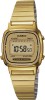 Ceas Dama Casio Vintage Mini LA670WEGA-9E Auriu Digital Inox