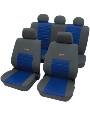 Set Huse Scaun Universale Active Sports Petex Albastru-Negru foto