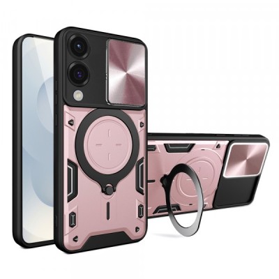 Husa pentru Samsung Galaxy S25 Edge S937, Techsuit, CamGuard Pro, Roz Aurie foto