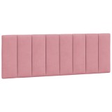 Cumpara ieftin Perna tablie de pat, Hanko, roz, 140 cm, catifea