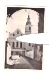 CP Dej - Biserica romano-catolica, ocupatia maghiara, circulata 1943, stare buna, Fotografie