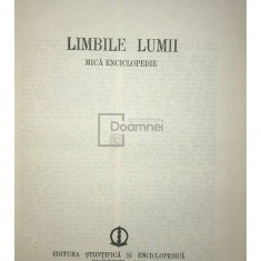 Marius Sala - Limbile lumii - Mică enciclopedie (editia 1981)