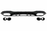 Difuzor bara spate Mercedes A-Class W177 Hatchback 2018+ cu evacuari negre