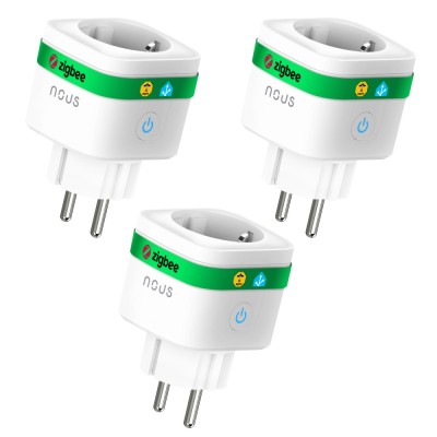 Set 3 prize inteligenta wifi Nous A7Z,16A - ZigBee 3.0, Monitorizare Consum, Compatibila Alexa Google foto