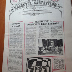 ziarul racnetul carpatilor anul 1,nr.1 al ziarului martie 1990-prima aparitie