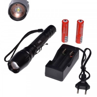 Lanterna Profesionala LED XML L6 5W Zoom 220V Acumulatori LNTXMLL65W XXM foto