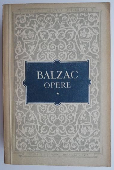 Opere, vol. I &ndash; Honore de Balzac