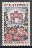Franta 1959 - Festivalul Florilor de la Paris, MNH, Nestampilat