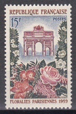 Franta 1959 - Festivalul Florilor de la Paris, MNH foto