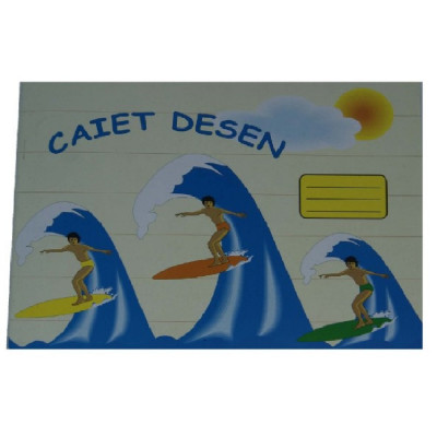 Caiet pentru Desen Albe Format B5, 24 File, 100 g/m&amp;sup2; - Arte Plastice foto